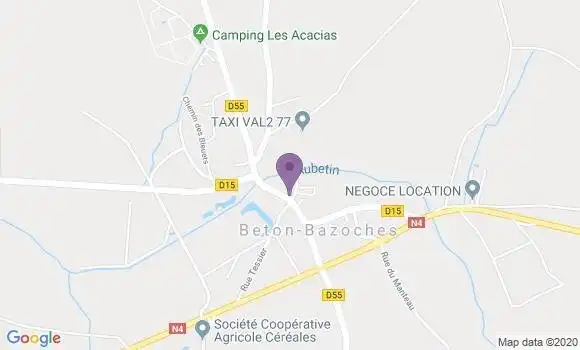 Localisation Beton Bazoches Bp - 77320