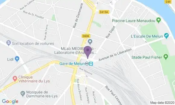 Localisation Bois le Roi - 77590