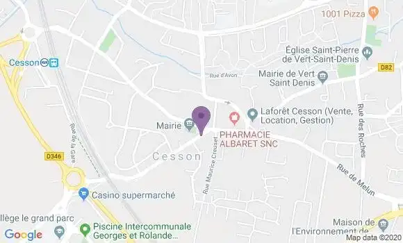 Localisation Cesson - 77240