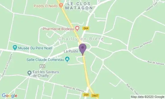 Localisation Chailly En Biere Bp - 77930