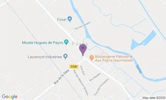 Localisation Payns Ap - 10600