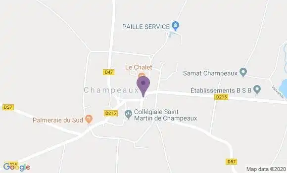 Localisation Champeaux Bp - 77720