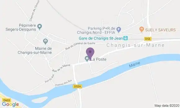 Localisation Changis sur Marne Bp - 77660