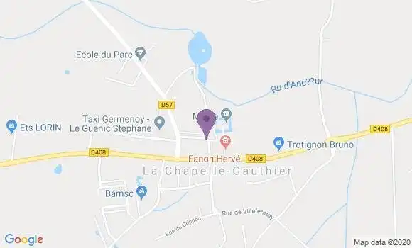 Localisation La Chapelle Gauthier Bp - 77720