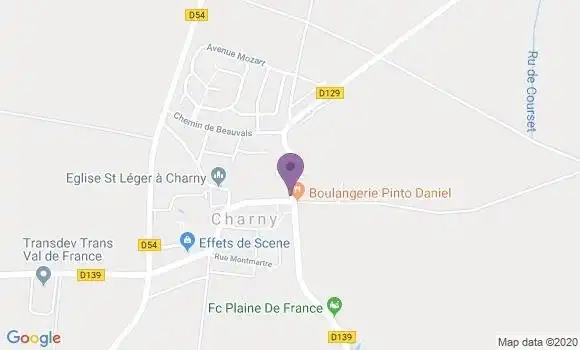 Localisation Charny Bp - 77410