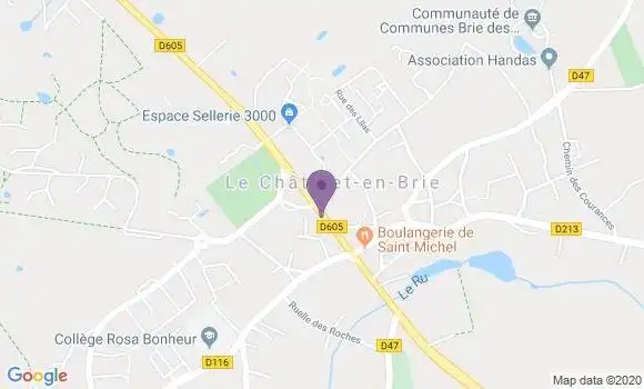 Localisation Le Chatelet En Brie - 77820
