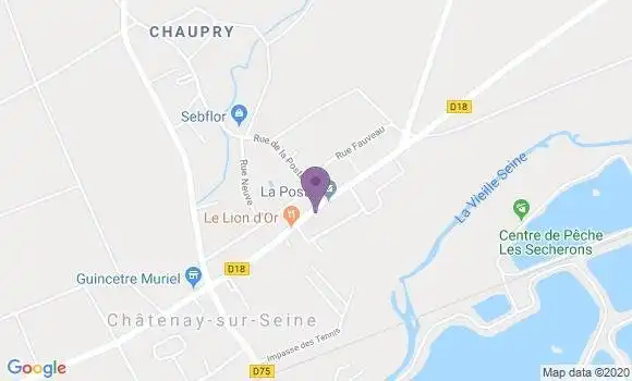 Localisation Chatenay sur Seine Ap - 77126