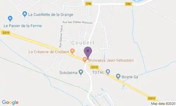 Localisation Coubert Bp - 77170
