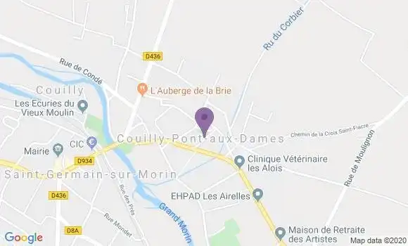 Localisation Couilly Pont Aux Dames Bp - 77860