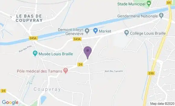 Localisation Coupvray Ap - 77700