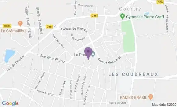Localisation Courtry - 77181
