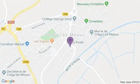 Localisation Cregy les Meaux Bp - 77124