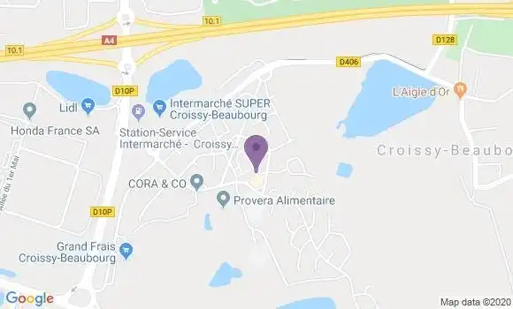 Localisation Croissy Beaubourg Ap - 77183
