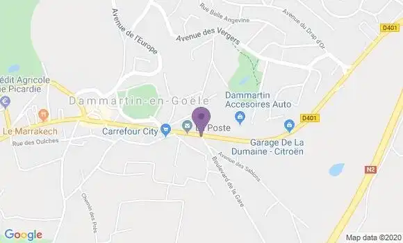 Localisation Dammartin En Goele - 77230