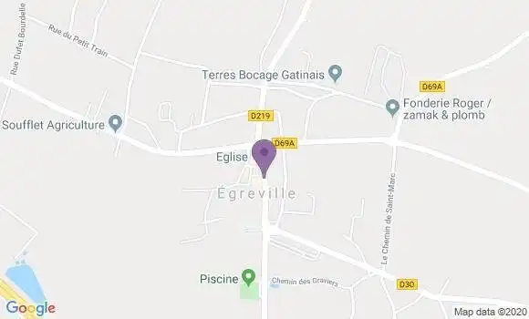 Localisation Egreville Bp - 77620