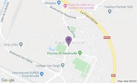 Localisation Emerainville Bp - 77184