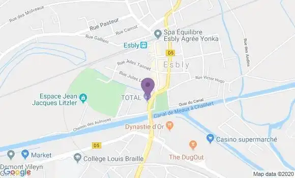 Localisation Esbly - 77450
