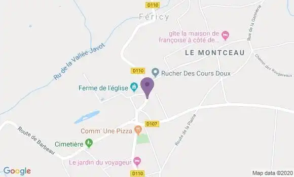 Localisation Fericy Bp - 77133