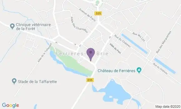 Localisation Ferrieres En Brie Bp - 77164