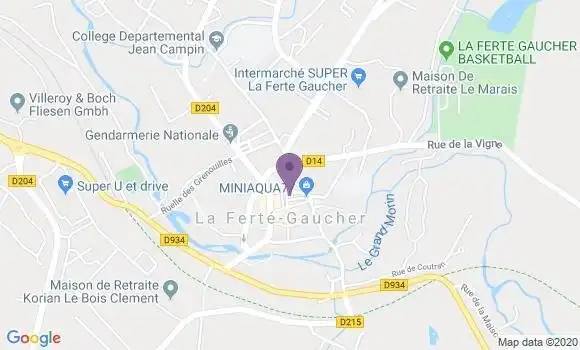 Localisation La Ferte Gaucher - 77320