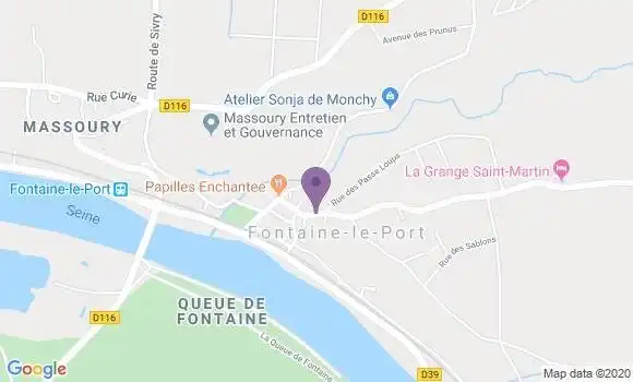 Localisation Fontaine le Port Bp - 77590