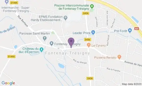 Localisation Fontenay Tresigny - 77610