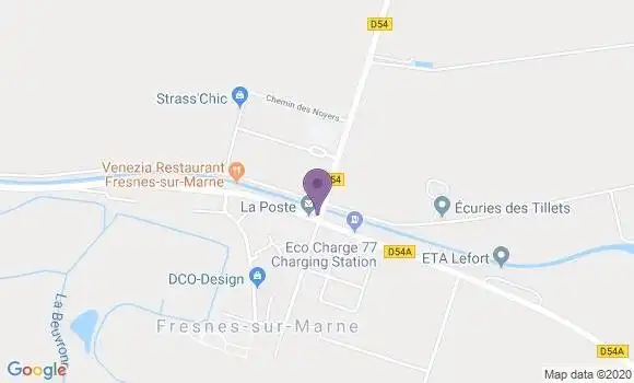 Localisation Fresnes sur Marne Bp - 77410
