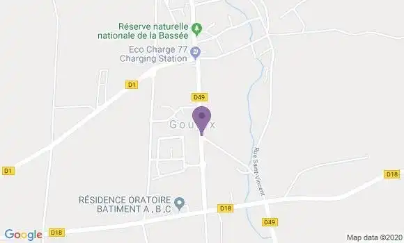 Localisation Gouaix Bp - 77114