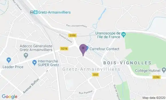 Localisation Gretz Armainvilliers - 77220
