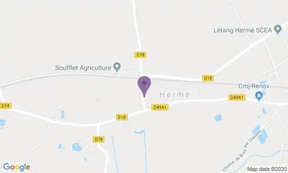 Localisation Herme Ap - 77114
