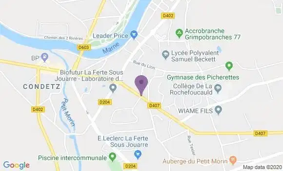 Localisation Jouarre Bp - 77640