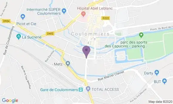 Localisation Coulommiers Vaux Ap - 77120