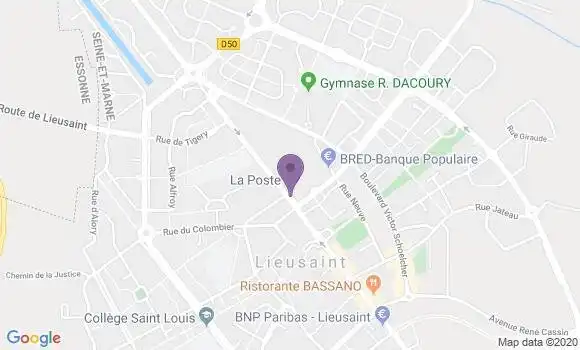 Localisation Lieusaint - 77127