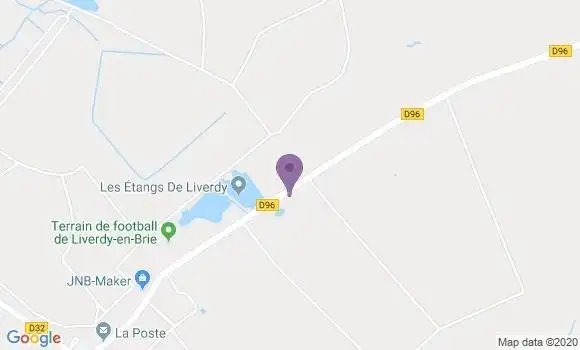 Localisation Liverdy En Brie Ap - 77220