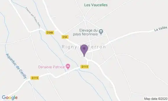 Localisation Rigny le Ferron Ap - 10160