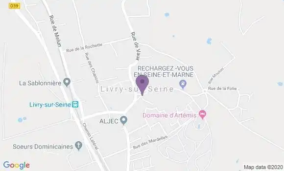 Localisation Livry sur Seine Ap - 77000