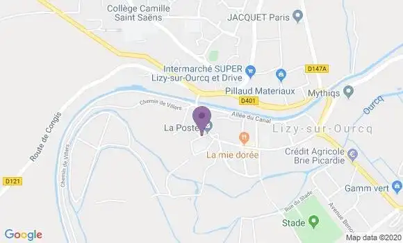 Localisation Lizy sur Ourcq - 77440