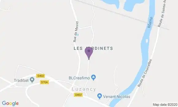 Localisation Luzancy Bp - 77138