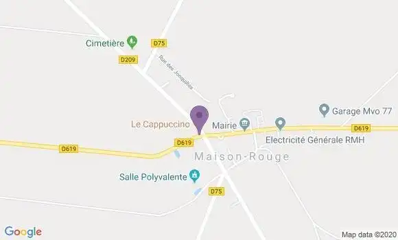 Localisation Maison Rouge - 77370