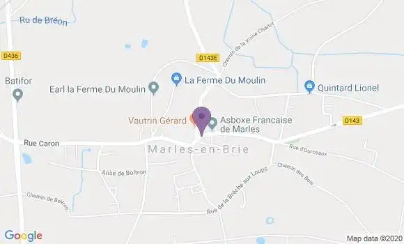 Localisation Marles En Brie Ap - 77610
