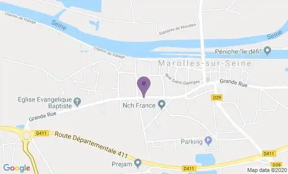 Localisation Marolles sur Seine Bp - 77130