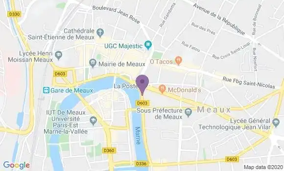 Localisation Meaux Principal - 77100