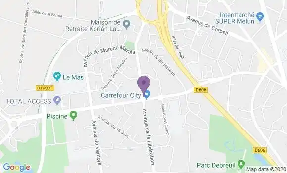 Localisation Le Mee sur Seine - 77350