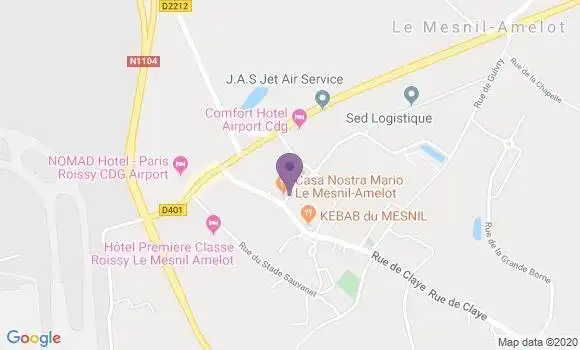 Localisation Le Mesnil Amelot Bp - 77990