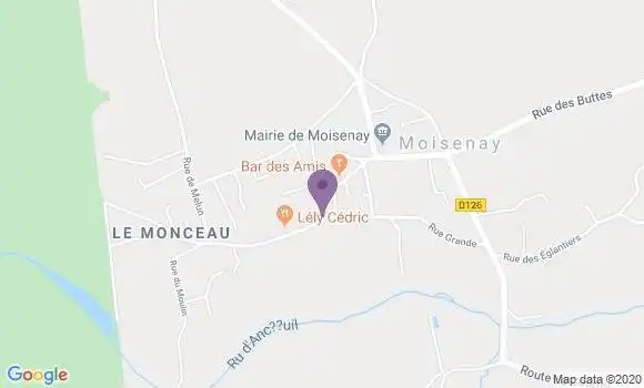 Localisation Moisenay Bp - 77950