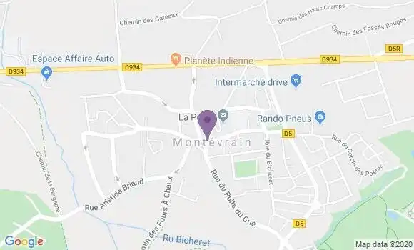 Localisation Montevrain Bp - 77144