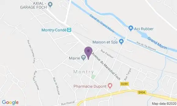 Localisation Montry Bp - 77450
