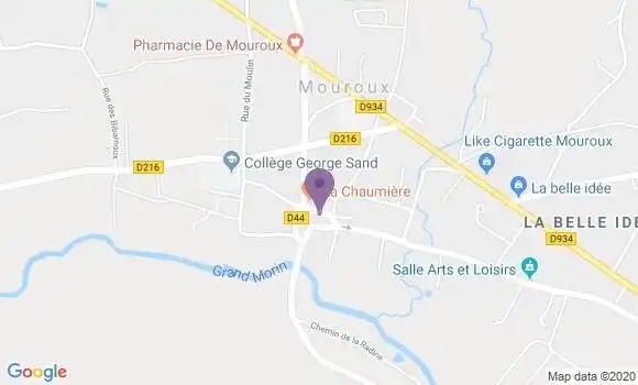 Localisation Mouroux Bp - 77120