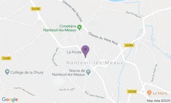 Localisation Nanteuil les Meaux Bp - 77100