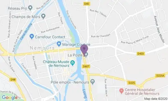 Localisation Nemours - 77140